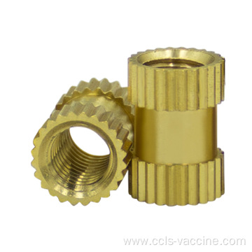 thermo-injection copper nut copper knurled insert copper